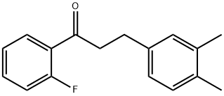 3-(3,4-DIMETHYLPHENYL)-2'-FLUOROPROPIOPHENONE Struktur