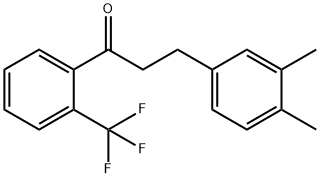 3-(3,4-DIMETHYLPHENYL)-2'-TRIFLUOROMETHYLPROPIOPHENONE Struktur