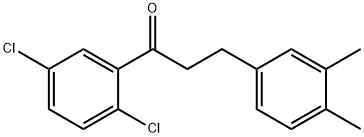 2',5'-DICHLORO-3-(3,4-DIMETHYLPHENYL)PROPIOPHENONE Struktur