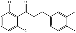 2',6'-DICHLORO-3-(3,4-DIMETHYLPHENYL)PROPIOPHENONE Struktur