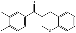 3',4'-DIMETHYL-3-(2-THIOMETHYLPHENYL)PROPIOPHENONE Struktur