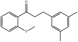 3-(3,5-DIMETHYLPHENYL)-2'-METHOXYPROPIOPHENONE Struktur