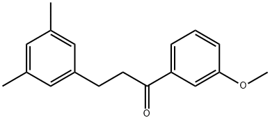 3-(3,5-DIMETHYLPHENYL)-3'-METHOXYPROPIOPHENONE Struktur