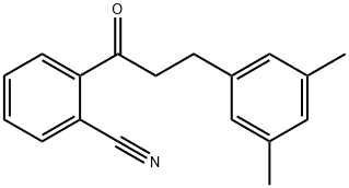 2'-CYANO-3-(3,5-DIMETHYLPHENYL)PROPIOPHENONE Struktur