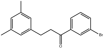 3'-BROMO-3-(3,5-DIMETHYLPHENYL)PROPIOPHENONE Struktur