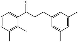 2',3'-DIMETHYL-3-(3,5-DIMETHYLPHENYL)PROPIOPHENONE Struktur