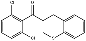 2',6'-DICHLORO-3-(2-THIOMETHYLPHENYL)PROPIOPHENONE Struktur