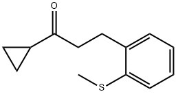 CYCLOPROPYL 2-(2-THIOMETHYLPHENYL)ETHYL KETONE Struktur