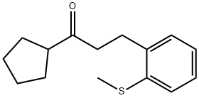 CYCLOPENTYL 2-(2-THIOMETHYLPHENYL)ETHYL KETONE Struktur