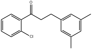 2'-CHLORO-3-(3,5-DIMETHYLPHENYL)PROPIOPHENONE Struktur