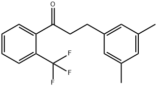 3-(3,5-DIMETHYLPHENYL)-2'-TRIFLUOROMETHYLPROPIOPHENONE Struktur