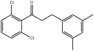 2',6'-DICHLORO-3-(3,5-DIMETHYLPHENYL)PROPIOPHENONE Struktur