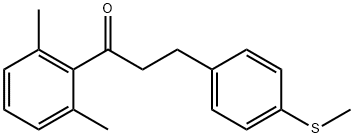 2',6'-DIMETHYL-3-(4-THIOMETHYLPHENYL)PROPIOPHENONE Struktur