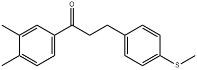 3',4'-DIMETHYL-3-(4-METHYLTHIOPHENYL)PROPIOPHENONE Struktur