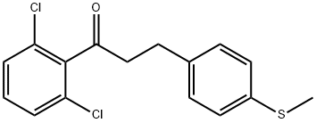 2',6'-DICHLORO-3-(4-THIOMETHYLPHENYL)PROPIOPHENONE Struktur