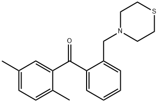 2,5-DIMETHYL-2'-THIOMORPHOLINOMETHYL BENZOPHENONE Struktur