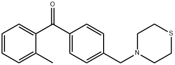 2-METHYL-4'-THIOMORPHOLINOMETHYL BENZOPHENONE Struktur