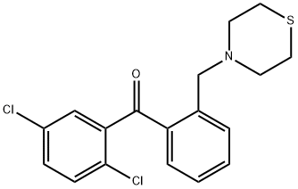 2,5-DICHLORO-2'-THIOMORPHOLINOMETHYL BENZOPHENONE Struktur