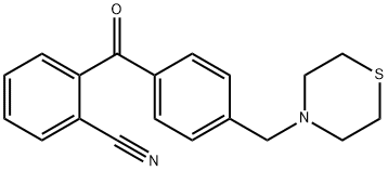 2-CYANO-4'-THIOMORPHOLINOMETHYL BENZOPHENONE Struktur