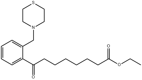 ETHYL 8-OXO-8-[2-(THIOMORPHOLINOMETHYL)PHENYL]OCTANOATE Struktur