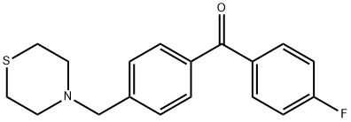 4-FLUORO-4'-THIOMORPHOLINOMETHYL BENZOPHENONE Struktur