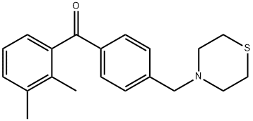 2,3-DIMETHYL-4'-THIOMORPHOLINOMETHYL BENZOPHENONE Struktur