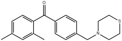 2,4-DIMETHYL-4'-THIOMORPHOLINOMETHYL BENZOPHENONE Struktur