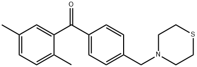 2,5-DIMETHYL-4'-THIOMORPHOLINOMETHYL BENZOPHENONE Struktur