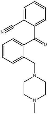 2-CYANO-2'-(4-METHYLPIPERAZINOMETHYL) BENZOPHENONE Struktur