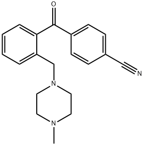 4'-CYANO-2-(4-METHYLPIPERAZINOMETHYL) BENZOPHENONE Struktur