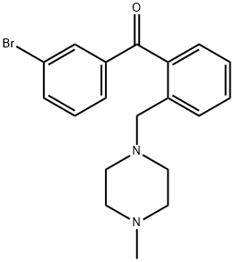 3'-BROMO-2-(4-METHYLPIPERAZINOMETHYL) BENZOPHENONE Struktur