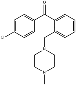 4'-CHLORO-2-(4-METHYLPIPERAZINOMETHYL) BENZOPHENONE Struktur