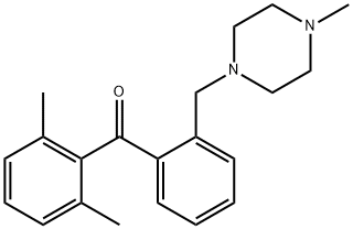 2,6-DIMETHYL-2'-(4-METHYLPIPERAZINOMETHYL) BENZOPHENONE Struktur