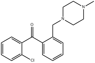 2-CHLORO-2'-(4-METHYLPIPERAZINOMETHYL) BENZOPHENONE Struktur