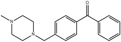 4-(4-METHYLPIPERAZINOMETHYL)BENZOPHENONE Struktur