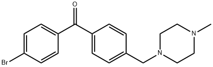 4-BROMO-4'-(4-METHYLPIPERAZINOMETHYL) BENZOPHENONE Struktur