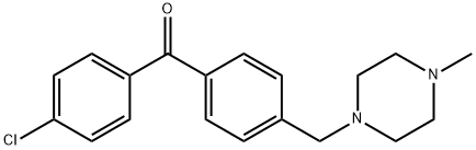 4-CHLORO-4'-(4-METHYLPIPERAZINOMETHYL) BENZOPHENONE Struktur