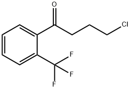 4-CHLORO-1-OXO-1-(2-TRIFLUOROMETHYLPHENYL)BUTANE Struktur