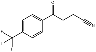 4-OXO-4-(4-TRIFLUOROMETHYLPHENYL)BUTYRONITRILE Struktur