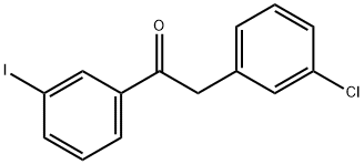 2-(3-CHLOROPHENYL)-3'-IODOACETOPHENONE Struktur