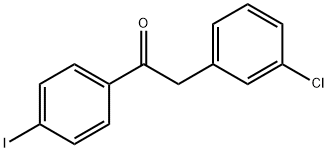 2-(3-CHLOROPHENYL)-4'-IODOACETOPHENONE Struktur