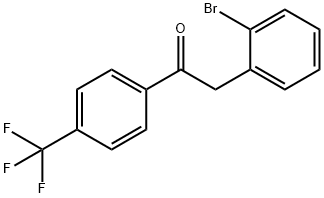 2-(2-BROMOPHENYL)-4'-TRIFLUOROMETHYLACETOPHENONE Struktur