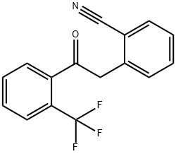 2-(2-CYANOPHENYL)-2'-TRIFLUOROMETHYLACETOPHENONE Struktur