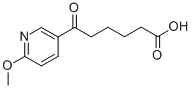 6-(6-METHOXY-3-PYRIDYL)-6-OXOHEXANOIC ACID Struktur