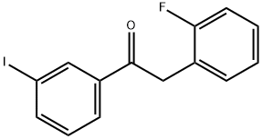 2-(2-FLUOROPHENYL)-3'-IODOACETOPHENONE Struktur