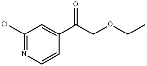 2-CHLORO-4-(ETHOXYACETYL)PYRIDINE Struktur