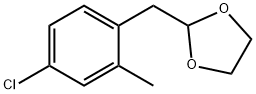 4-CHLORO-2-METHYL (1,3-DIOXOLAN-2-YLMETHYL)BENZENE Struktur