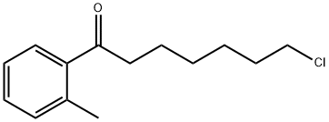 7-CHLORO-1-(2-METHYLPHENYL)-1-OXOHEPTANE Struktur