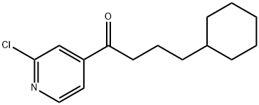 1-(2-CHLORO-PYRIDIN-4-YL)-4-CYCLOHEXYL-BUTAN-1-ONE Struktur