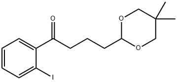 4-(5,5-DIMETHYL-1,3-DIOXAN-2-YL)-2'-IODOBUTYROPHENONE Struktur